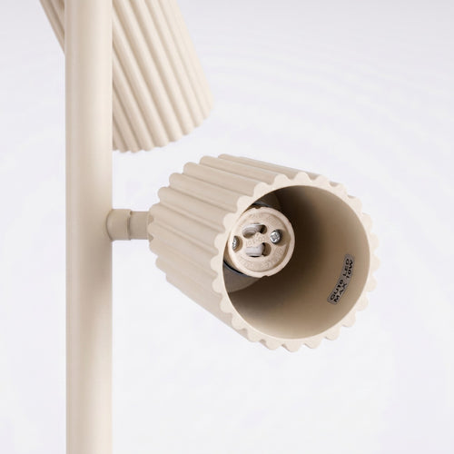 Sollux Lighting Vloerlamp KARBON 3 beige - 30x30x155cm