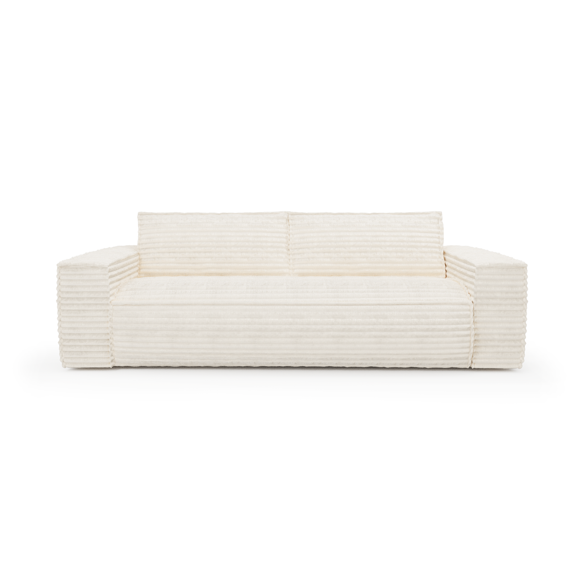 Sia Home - Rechte bank JOAN - Corduroy - Crème - 216cm – vtwonen shop