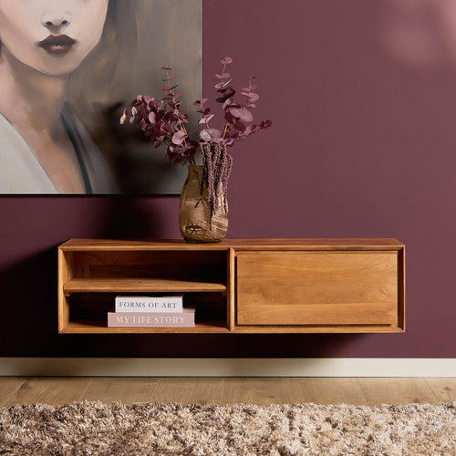 Starfurn Tv-meubel Ambiance - Zwevend - Naturel Hout - 120x35x30cm