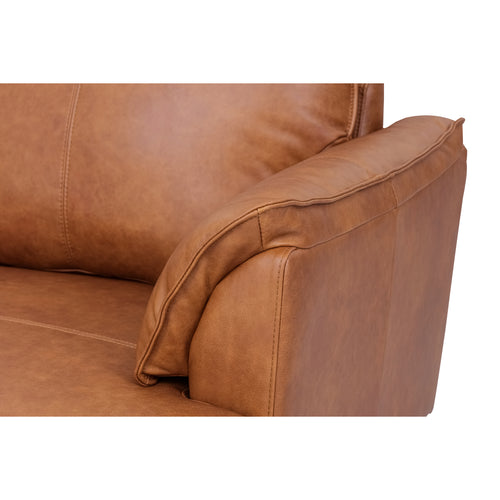 Furnhouse 2-zitsbank Soul - Cognacbruin - Leer - 90x160x88