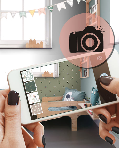 ESTAhome behang voetbalspelers olijfgroen - 50 x 900 cm - 131277 - vtwonen shop