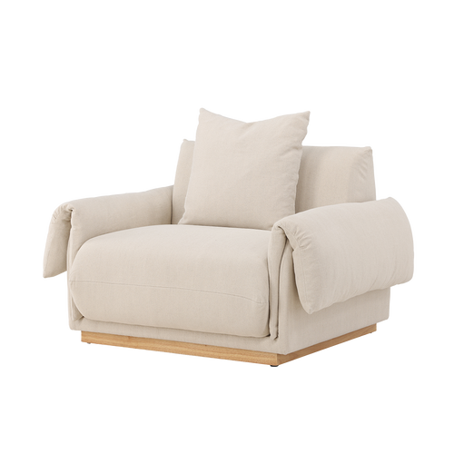 Nest living Rikki Gestoffeerde Fauteuil Beige