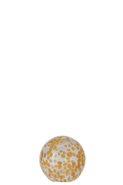 J-Line presse-papier Stip - glas - geel - small