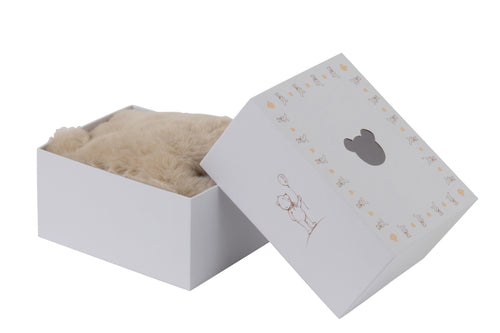 J-Line tapijt Hoofd Beer - vloerkleed - polyester - beige