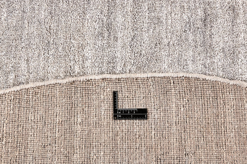 Vloerkleed MOMO Rugs Plain Dust Round Steel 200 cm rond