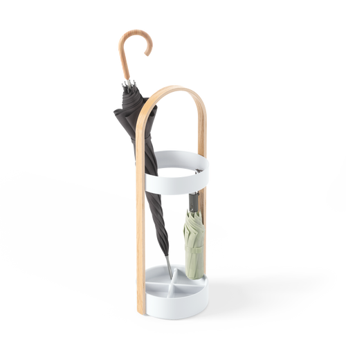 Umbra parapluhouder Bellwood - 22 x 24 x 68 cm - Wit/naturel