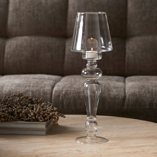 Rivièra Maison Alain Candle Holder - Glas - Transparant - vtwonen shop