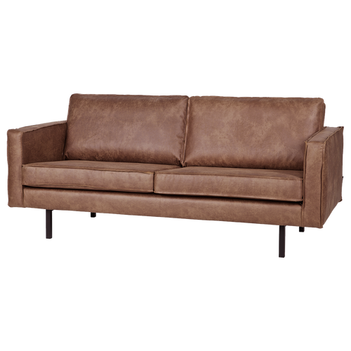 WOOOD 2-zits bank Rodeo - Recycle Leer - Cognac - 85x190x86