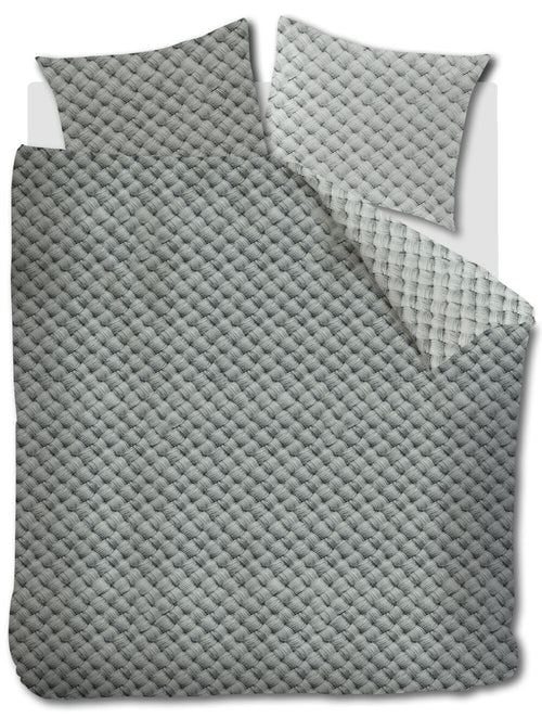Rivièra Maison Dekbedovertrek Woven Wool - 240 x 200/220 cm - Groen