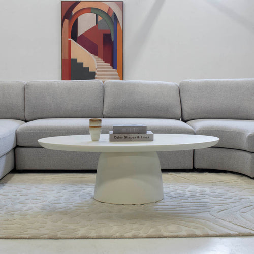 Giga Meubel Salontafel Myrna - Wit Composiet - 120x60x39cm - vtwonen shop