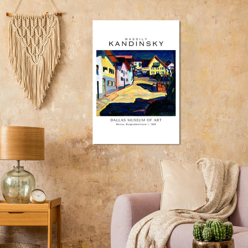 Artfulprints  Wassily Kandinsky - Murnau Burggrabenstrasse 1   poster A4 21x29.7 cm
