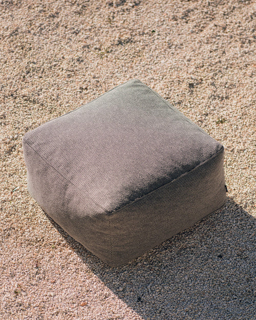 noo.ma Keno Outdoor Pouf - Dusty Beige, 65 x 65 x 37,5 cm