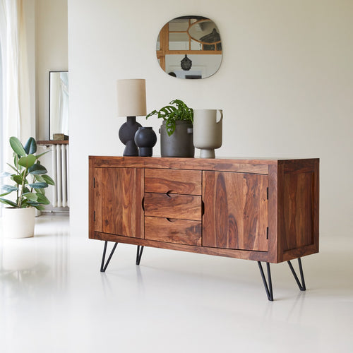 Tikamoon Massief palissander buffet 150 cm - Bruin