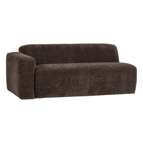 WOOOD 2-zits bank arm links Mojo Base - Rib - Bruin - 74x185x97