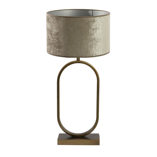 Light & Living tafellamp Jamiri/Chelsea - ant. brons, zilver - 30x30x67cm