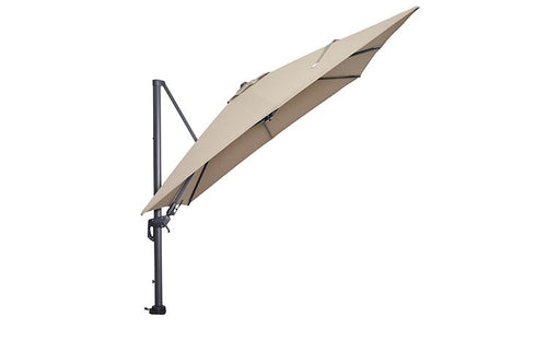 Hawaii parasol - 300x300 cm - carbon black - taupe - vtwonen shop
