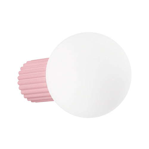 Sollux Lighting Wandlamp HALO roze IP44 - 12x17x12cm
