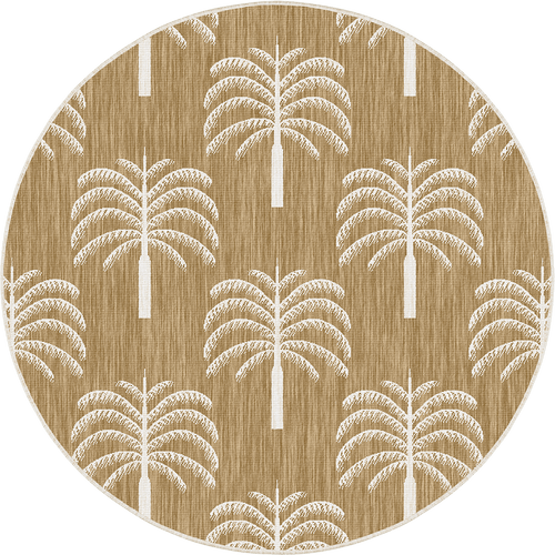 Rond buitenkleed Oase jute - Interieur05