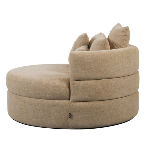 DÉJA Living Loveseat Miles - Taupe Stof - Ø124x84cm - vtwonen shop