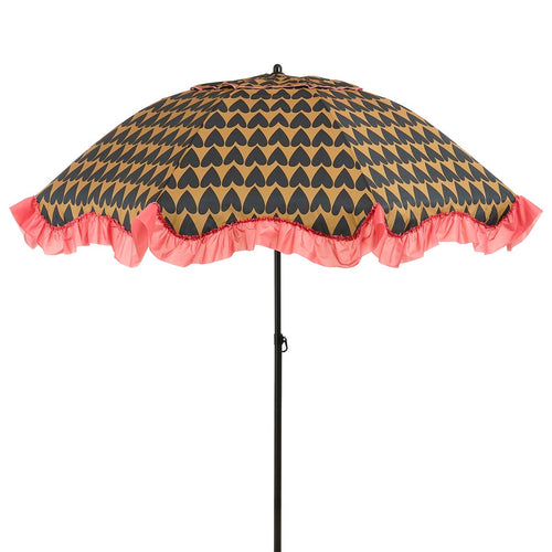 Edelman stokparasol Mitchell hart zwart Ø220 x 238 cm - vtwonen shop