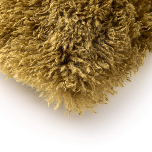 IBBY - kussenhoes 45x45 cm - gerecycled - fluffy - Green Moss - groen