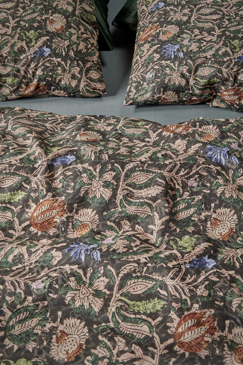 At Home by Beddinghouse Batik dekbedovertrek - Tweepersoons - 200x200/220 cm - Donker Blauw