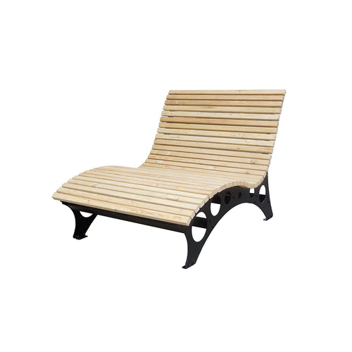 HOME DELUXE wave houten ligstoel TAIGA - 120 cm