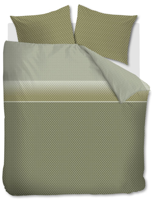 Beddinghouse Dekbedovertrek Riven - 200 x 200/220 cm - Groen