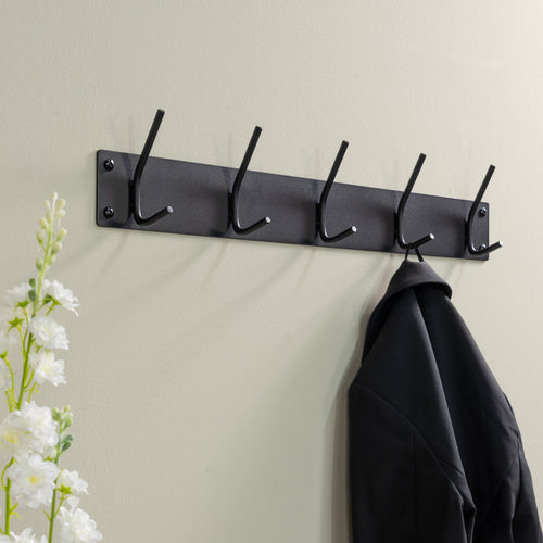 Spinder Design kapstok Fusion 5 - Zwart - 5 haken - vtwonen shop