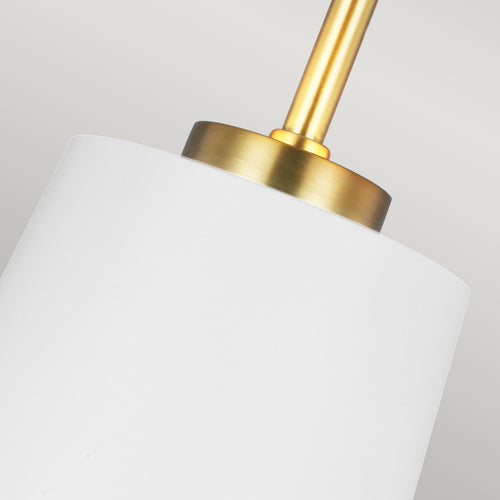 Elstead Carter 1 hanglamp, stijl A, mat wit, E27