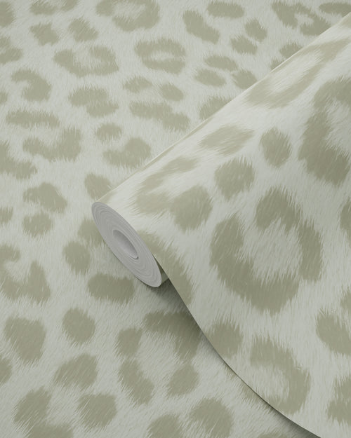 ESTAhome behang panterprint vergrijsd groen - 53 cm x 10.05 m - 139966