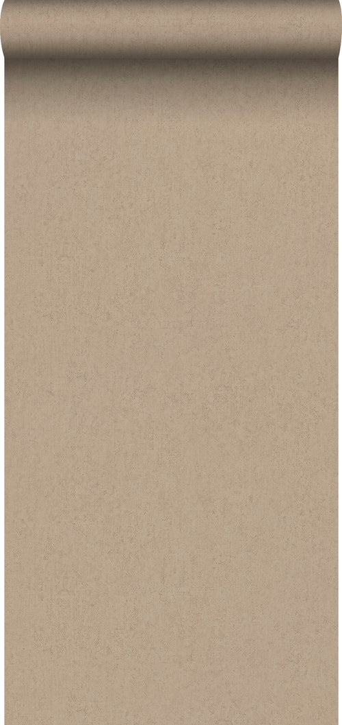 Sanders & Sanders behang linnenstructuur bruin - 53 cm x 10 m - 640533 - vtwonen shop