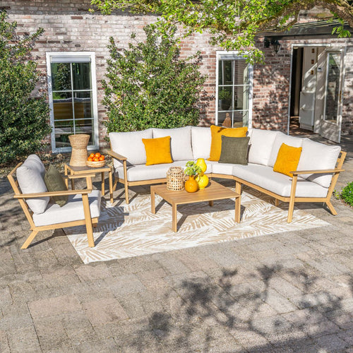 Garden Impressions Loungeset Ariana 6-delig - light teak look