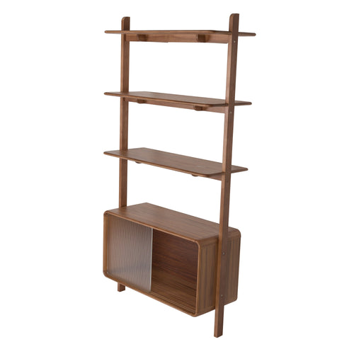 Zuiver Rise Kast/ Stellingkast Hout Walnoot - Bruin - vtwonen shop