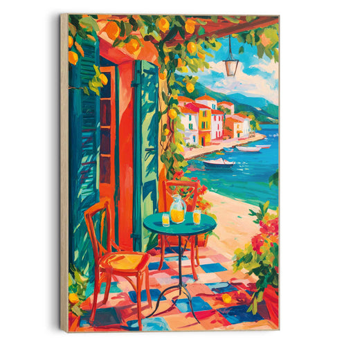 Reinders schilderij Mediterraan terras - 60x90cm