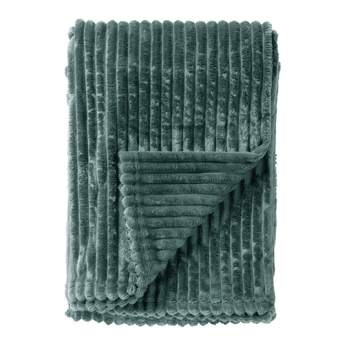 Dutch Decor - VOORDEELSET - 3-delig - Mart & Marthy - 2 sierkussens 45x45 cm - 1 plaid 140x180 cm - groen - vtwonen shop