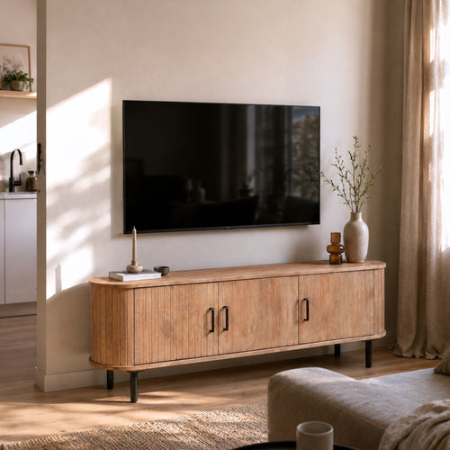 Giga Meubel Tv-meubel Merel - Naturel Mangohout - 160x46x56cm