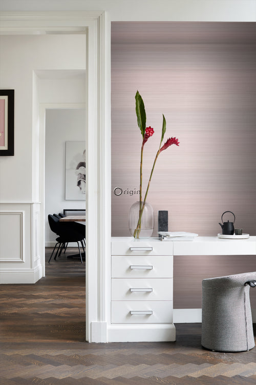 Origin Wallcoverings behang geweven structuur met kleurverloop oudroze - 0,53 x 10,05 m - 347751 - vtwonen shop