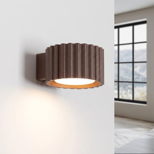 Sollux Lighting Wandlamp AURA bruin Gx53 - 10x12x6cm