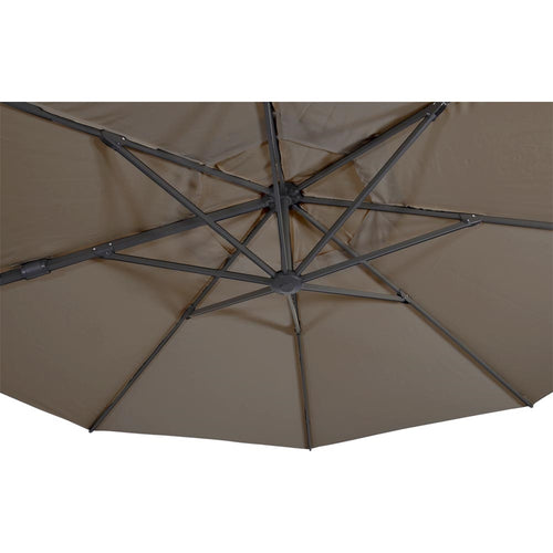 Lesli Living push-up parasol VirgoFlex - taupe - Ø350cm