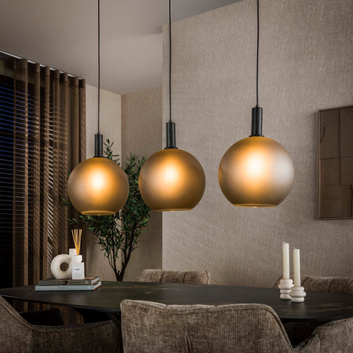 Giga Living Hanglamp Bubble Frosted - Grijs Glas - 110x30x150cm