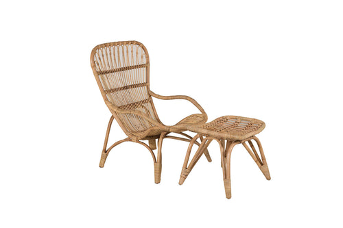 Rebellenclub Loungestoel Merit - Naturel Rattan - vtwonen shop