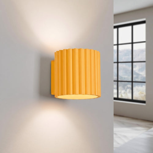 Sollux Lighting Wandlamp AURA geel G9 - 10x12x10cm