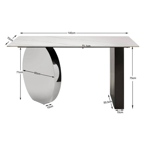 Kare Design Eettafel Demi 140x70cm - vtwonen shop