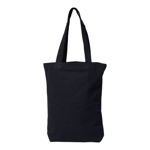 Return to Sender Canvas tas met goud geborduurde letters "enjoy today"