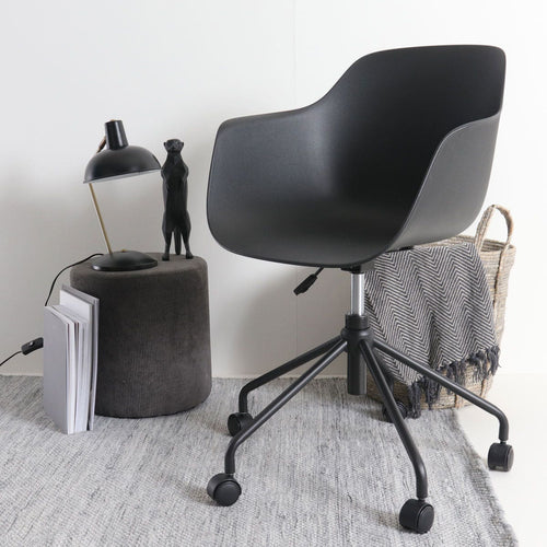 Nolon Nout-Puk Bureaustoelen Set van 2 - Zwart - Zwart Onderstel - vtwonen shop