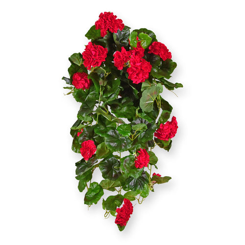 Maxifleur Geranium Kunsthangplant deluxe 70cm rood