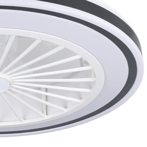 EGLO plafondlamp met ventilator Almeria - ac led-cct - wit/zwart