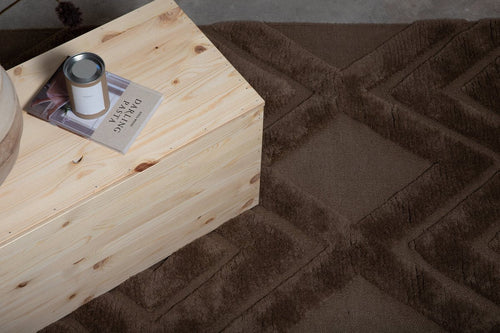 Rebellenclub Vloerkleed Fino - 300 x 200 cm - Bruin - vtwonen shop