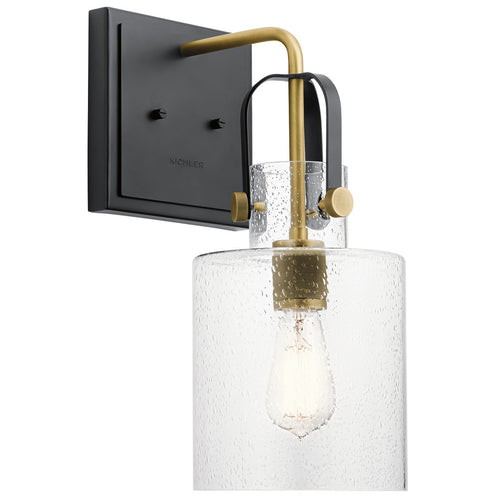 Elstead Kichler Kitner Koepel Wandlamp Natuurlijk Messing